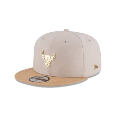 Chicago Bulls Gorra | New Era NBA Gold Badge 9fifty Snapback Cap Mexico - Marrom